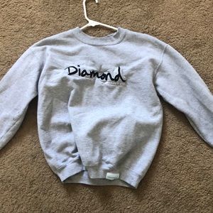 Diamond supply Co. gray sweatshirt small